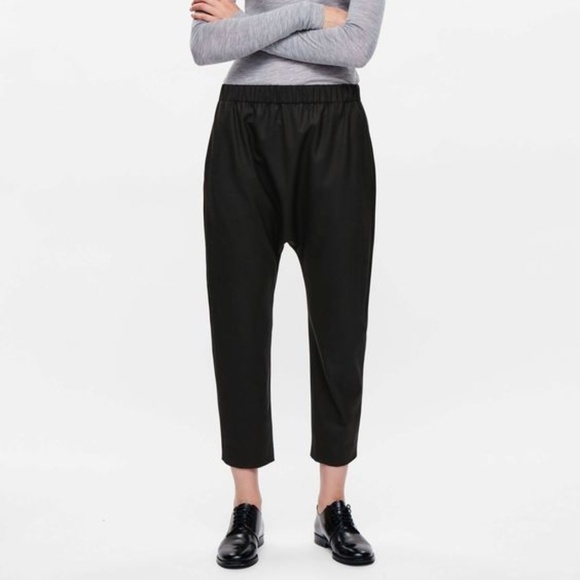 black drop crotch jumpsuit